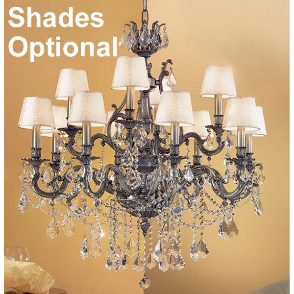 Classic Lighting 57359 FG CP Majestic Imperial Chandelier in French Gold with Crystalique-Plus