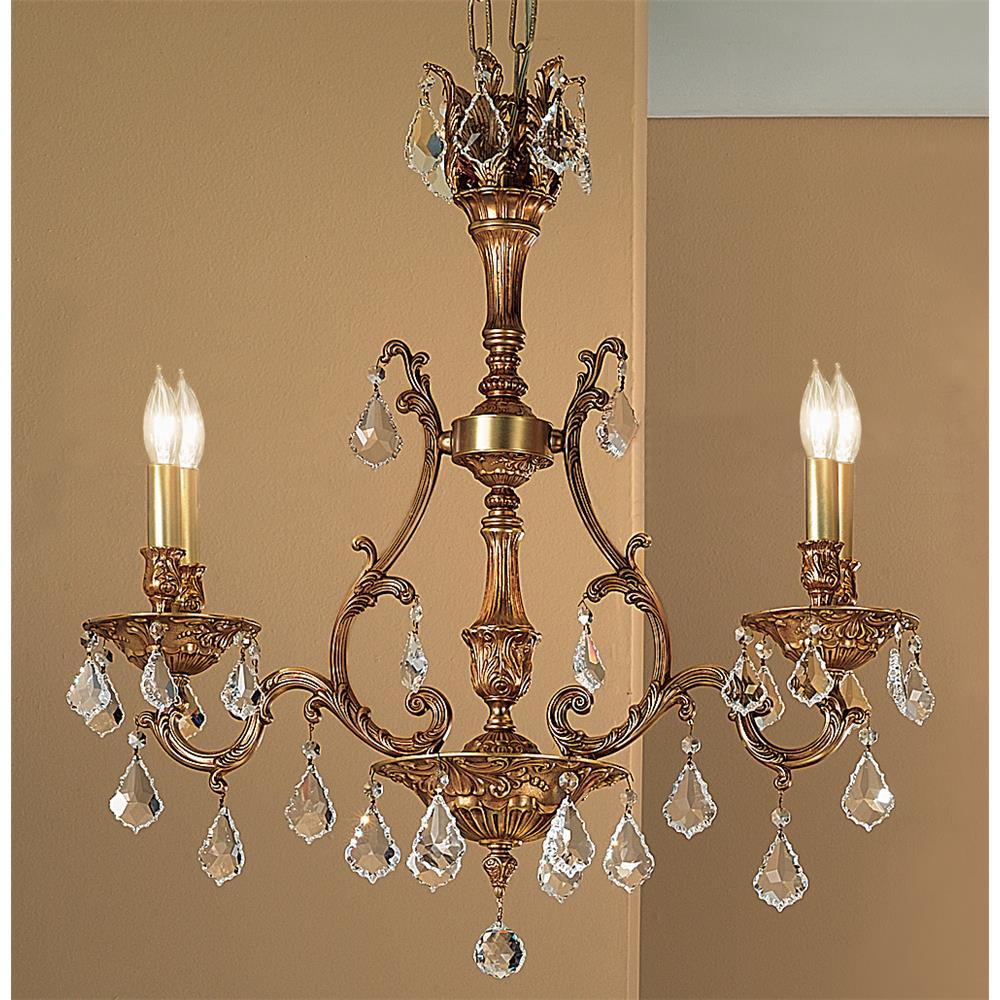 Classic Lighting 57360 FG CP Majestic Island / Billiard in French Gold with Crystalique-Plus