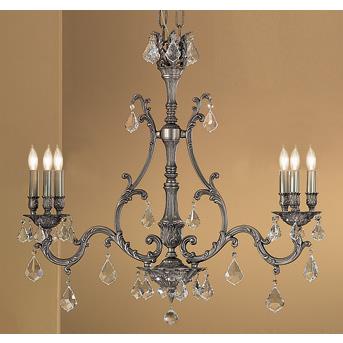 Classic Lighting 57361 AGB CP Majestic Island / Billiard in Aged Bronze with Crystalique-Plus