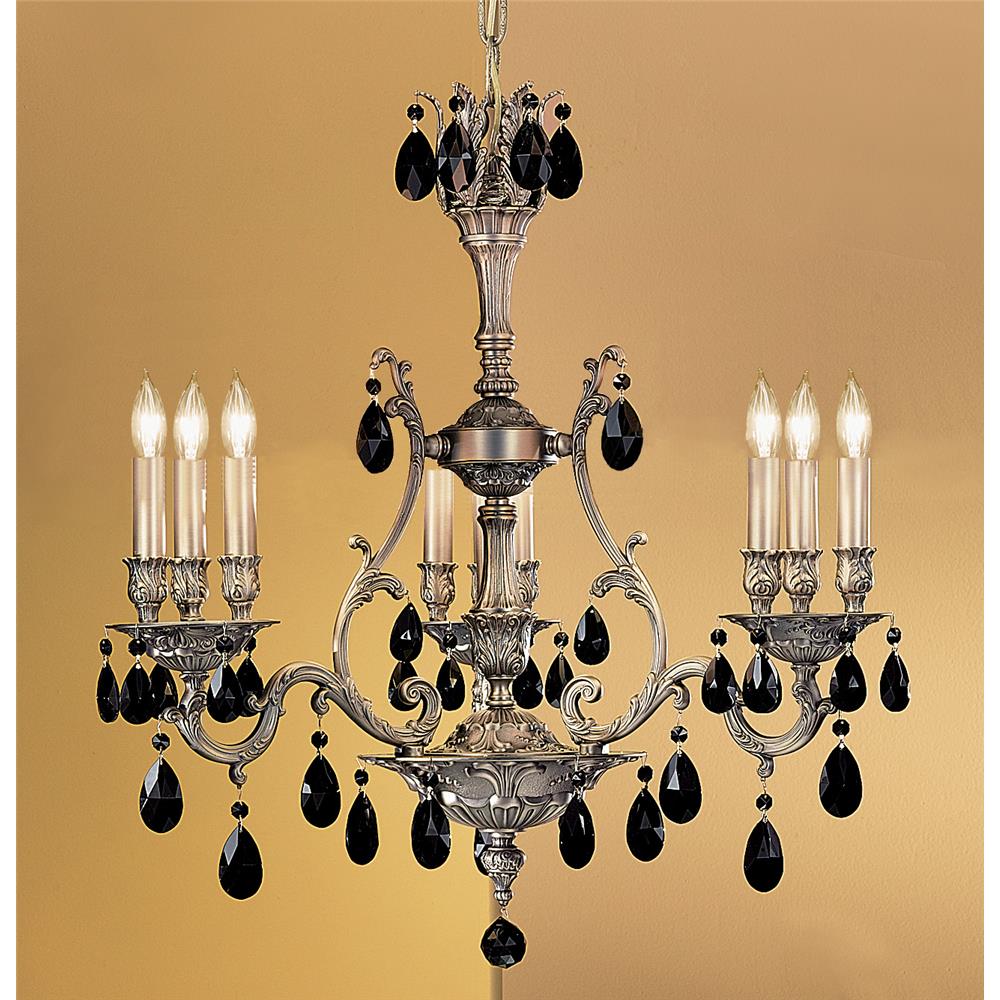 Classic Lighting 57364 AGP CP Majestic Chandelier in Aged Pewter with Crystalique-Plus