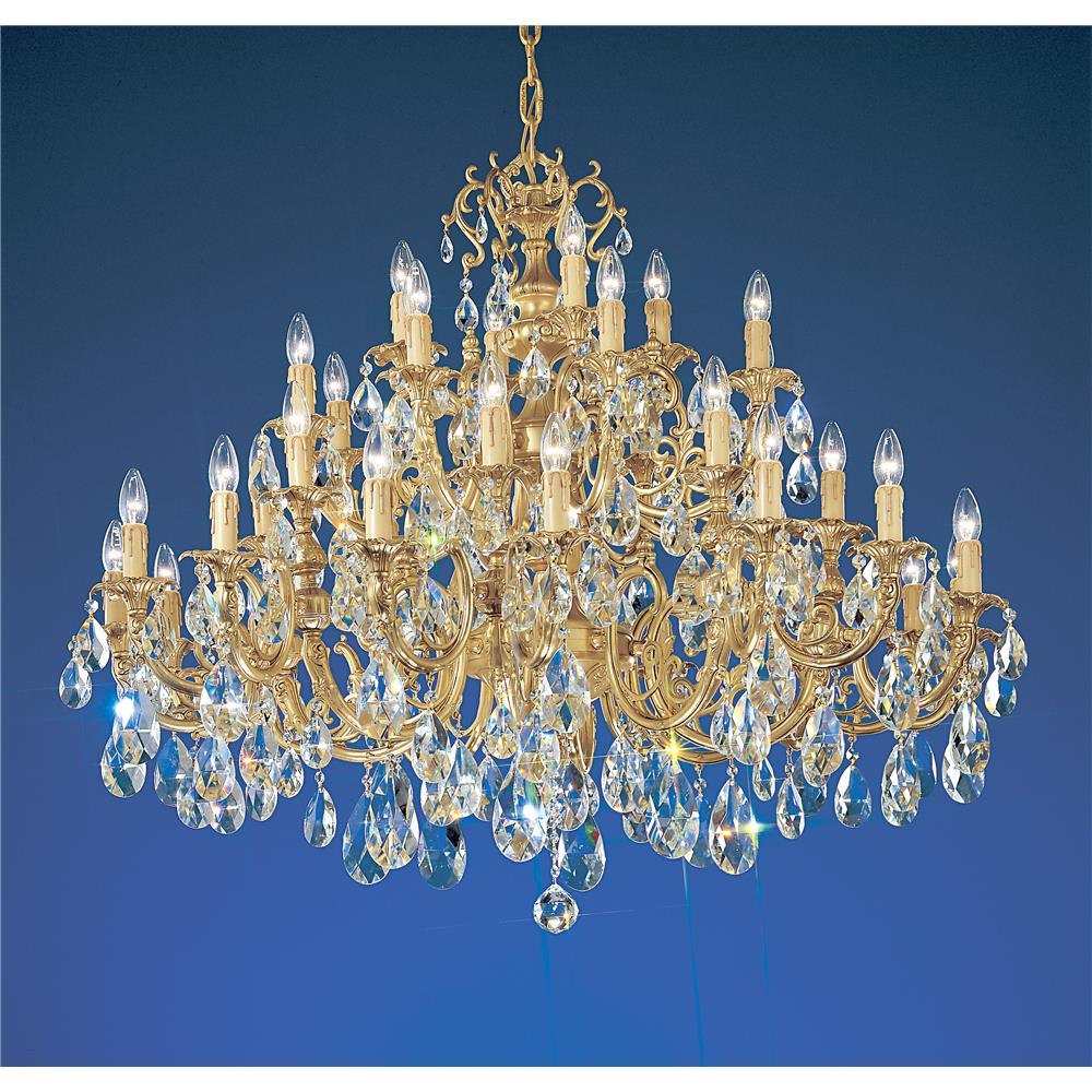 Classic Lighting 5736 SBB C Princeton Chandelier in Satin Bronze with Brown Patina with Crystalique