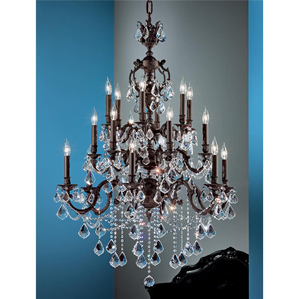 Classic Lighting 57380 AGB CP Chateau Imperial Chandelier in Aged Bronze with Crystalique-Plus