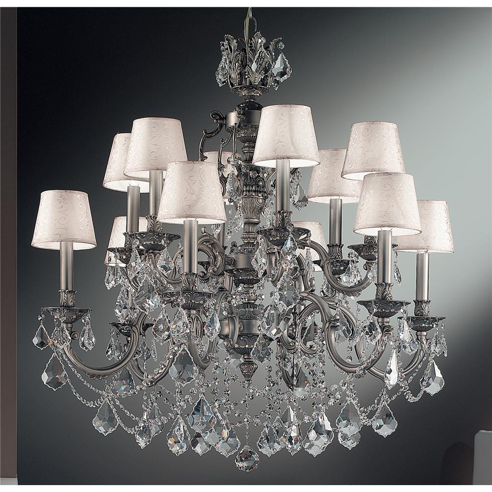 Classic Lighting 57387 AGP CP Chateau Imperial Chandelier in Aged Pewter with Crystalique-Plus