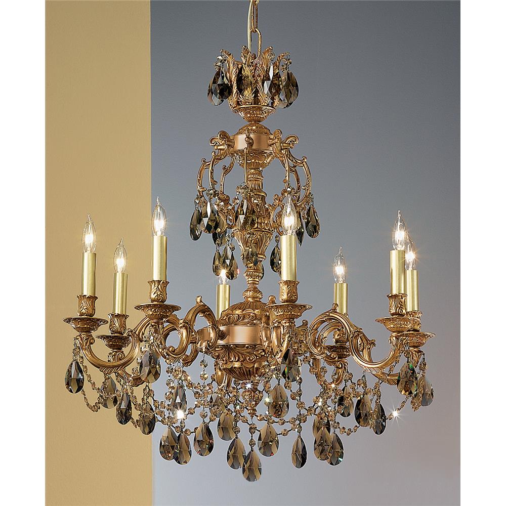 Classic Lighting 57388 AGP CP Chateau Imperial Chandelier in Aged Pewter with Crystalique-Plus
