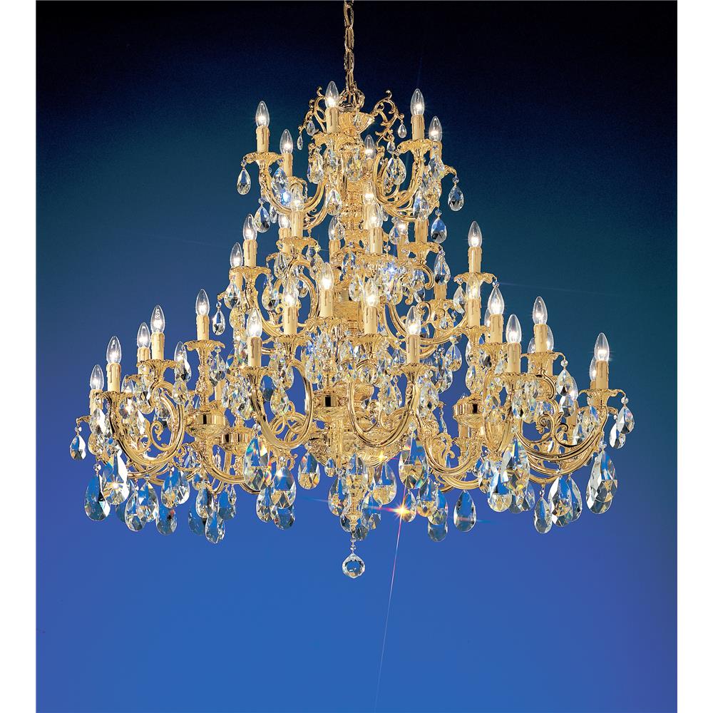 Classic Lighting 5748 G C Princeton Chandelier in 24k Gold Plated with Crystalique