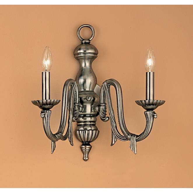 Classic Lighting 68002 PTR St. Moritz Wall Sconce in Pewter