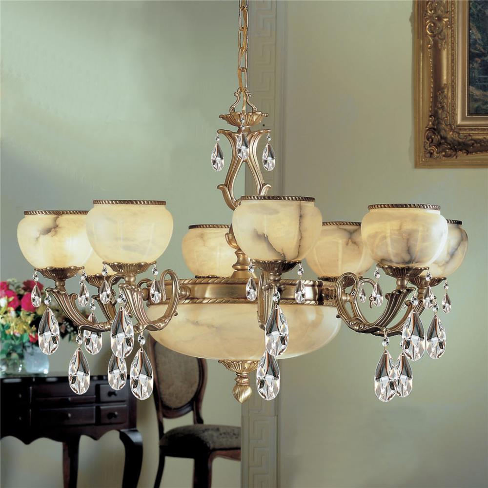 Classic Lighting 69608 SBB C Alexandria I Chandelier in Satin Bronze with Brown Patina with Crystalique