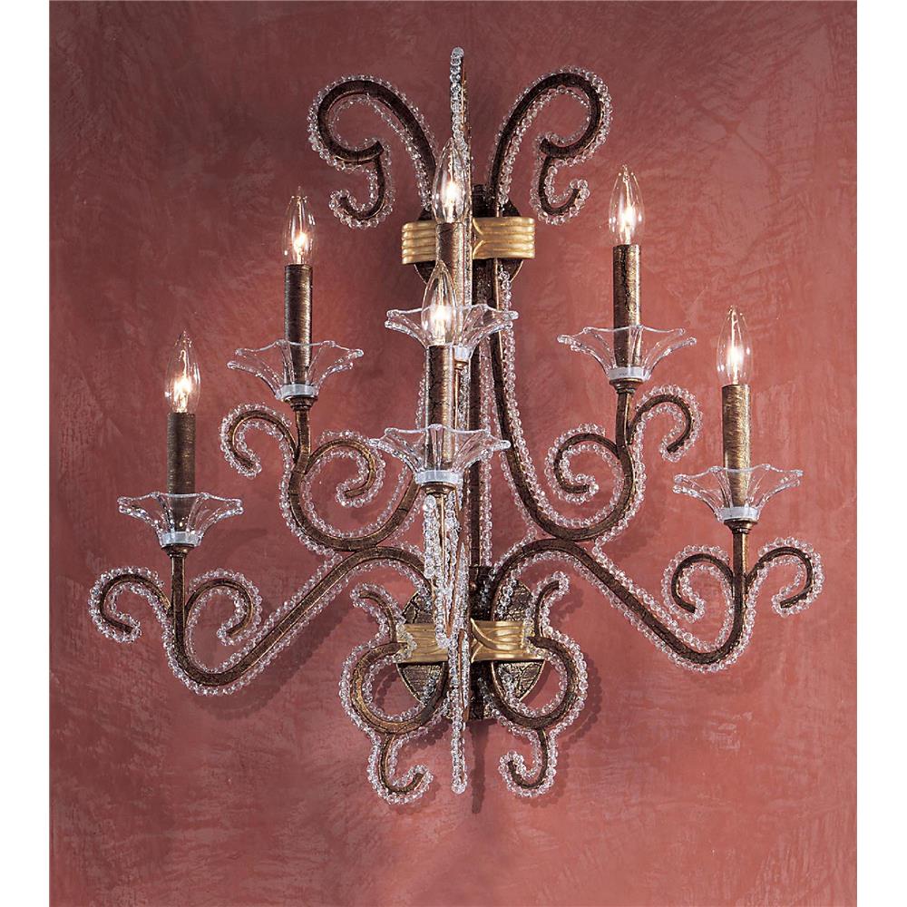 Classic Lighting 69705 CBZ Concerto Wall Sconce in Crackle Bronze