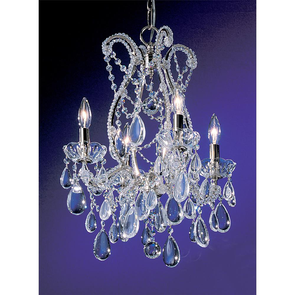 Classic Lighting 69734 CH C Tivoli Chandelier in Chrome with Crystalique