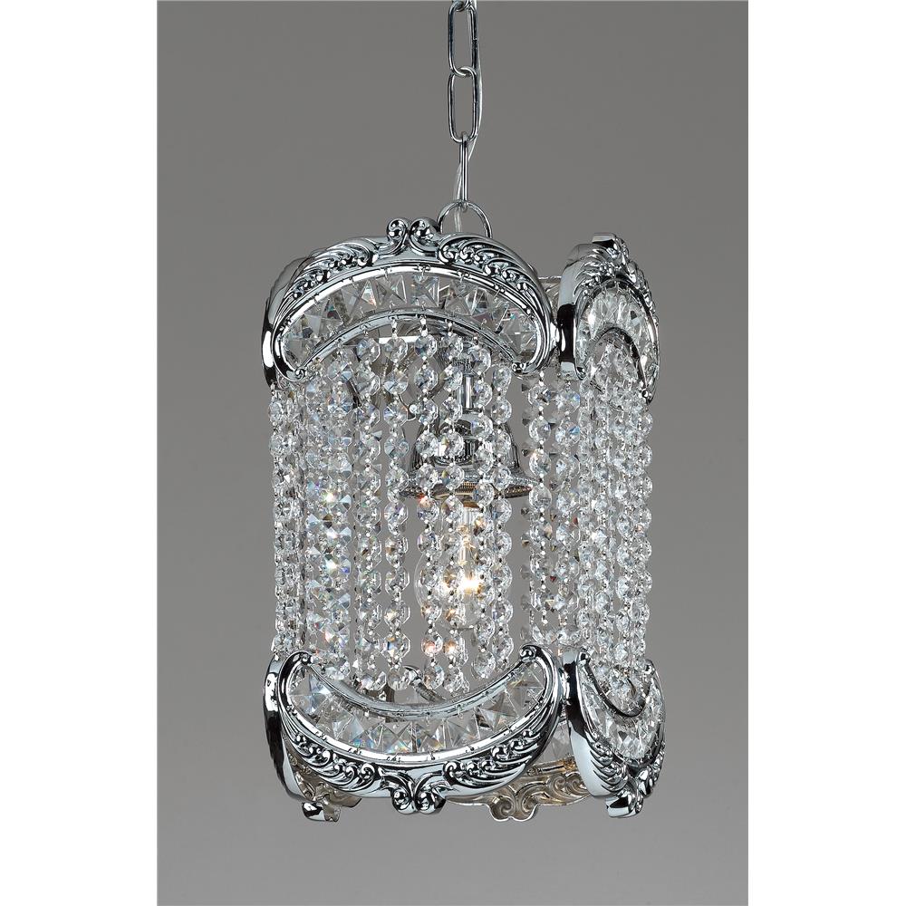 Classic Lighting 69764 CH CP Emily Hanging Lantern in Chrome with Crystalique-Plus