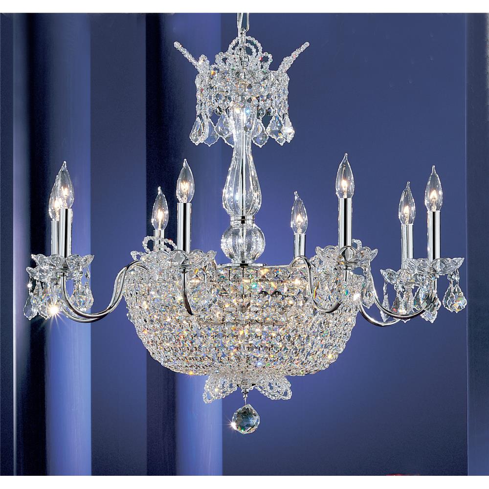 Classic Lighting 69788 CH CP Crown Jewels Chandelier in Chrome with Crystalique-Plus