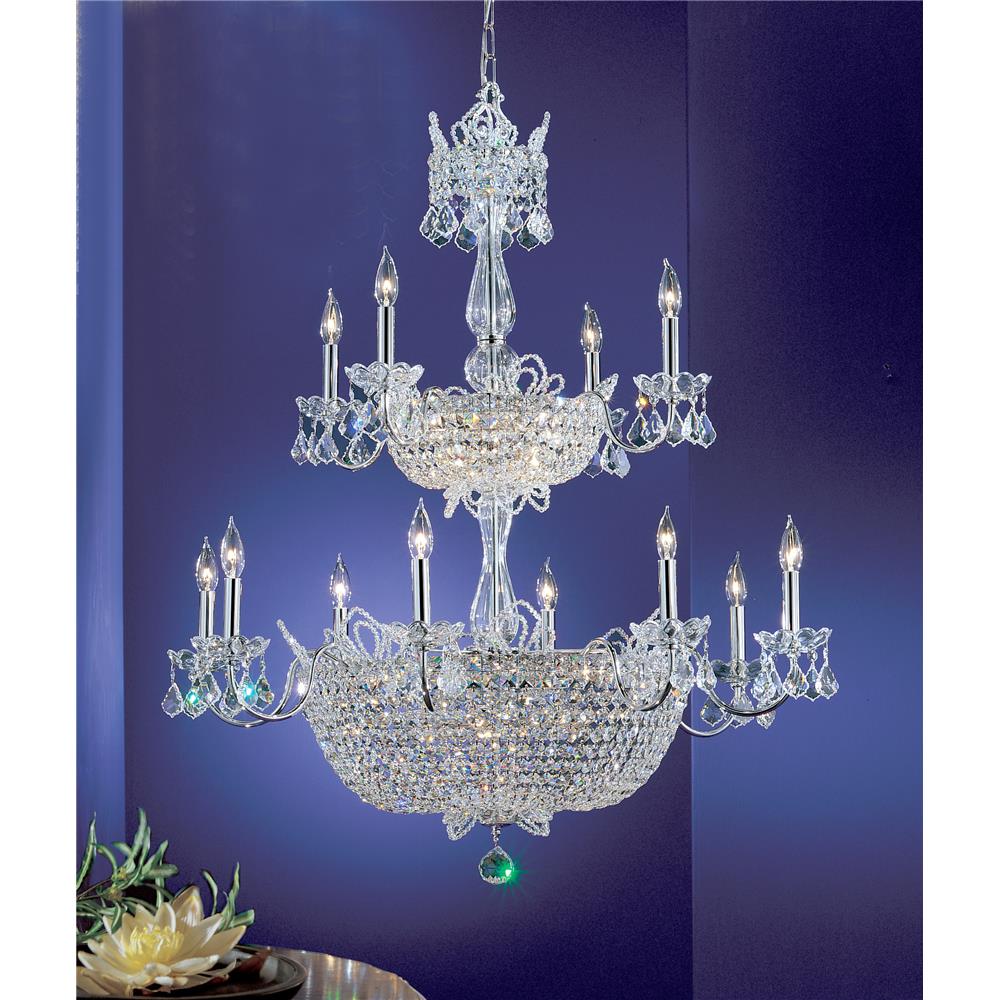 Classic Lighting 69789 CH CP Crown Jewels Chandelier in Chrome with Crystalique-Plus