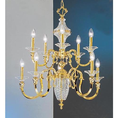 Classic Lighting 7545 Weatherford Gold Chandelier in 24k Gold Plated