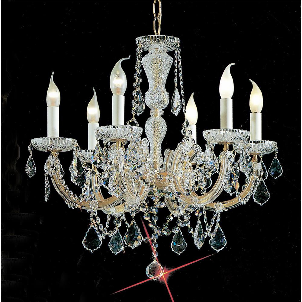 Classic Lighting 8106 OWG C Maria Theresa Chandelier in Olde World Gold with Crystalique