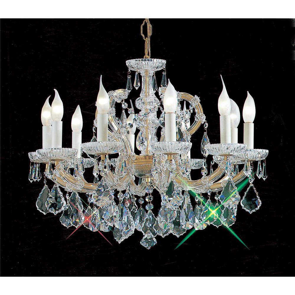 Classic Lighting 8110 OWG C Maria Theresa Chandelier in Olde World Gold with Crystalique