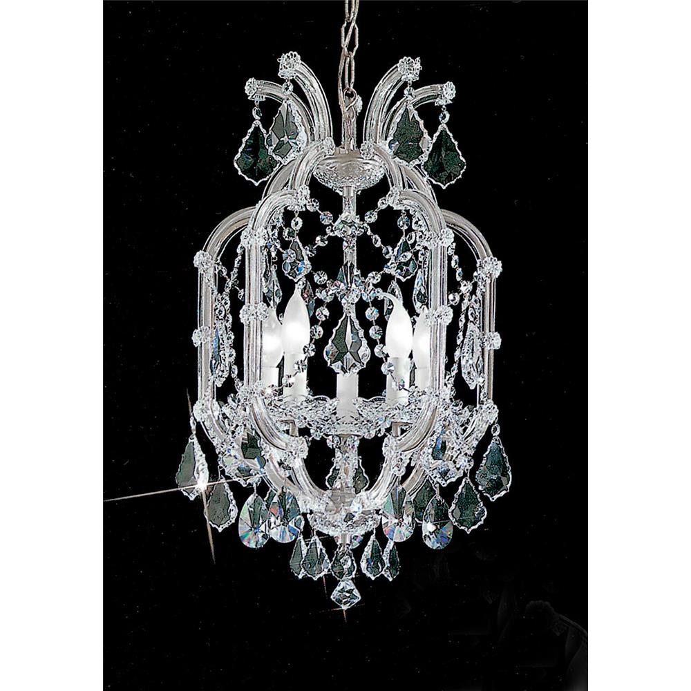 Classic Lighting 8115 CH C Maria Theresa Chandelier in Chrome with Crystalique