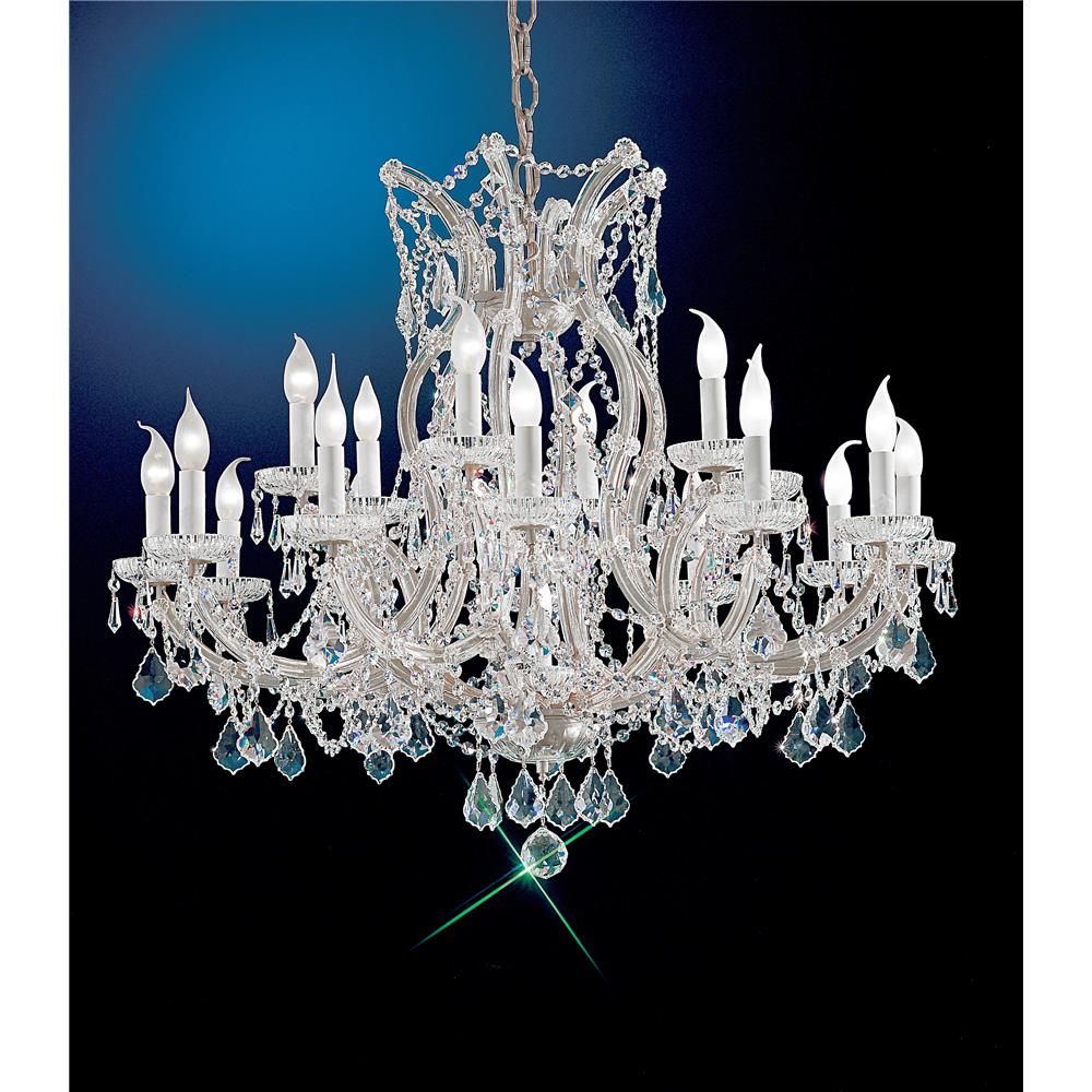 Classic Lighting 8118 CH C Maria Theresa Chandelier in Chrome with Crystalique
