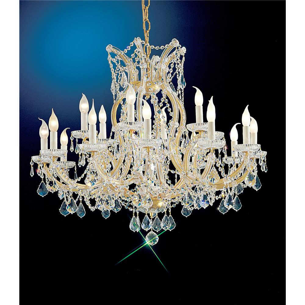 Classic Lighting 8118 OWG C Maria Theresa Chandelier in Olde World Gold with Crystalique