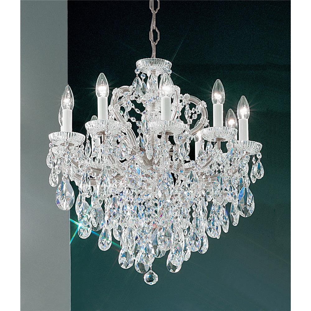Classic Lighting 8120 CH C Maria Theresa Chandelier in Chrome with Crystalique