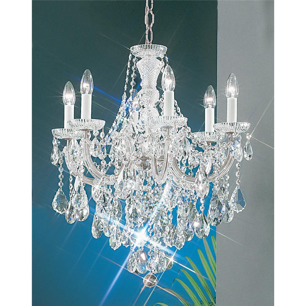 Classic Lighting 8121 CH C Maria Theresa Chandelier in Chrome with Crystalique