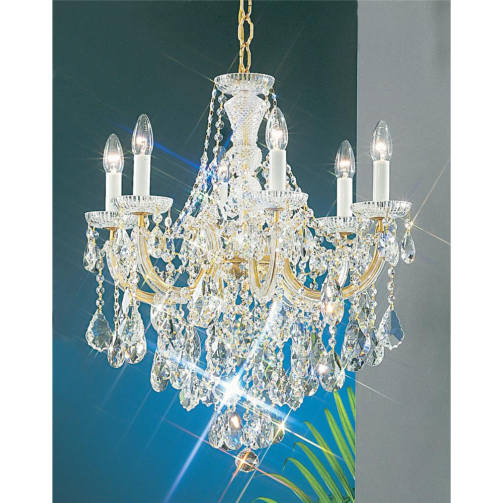Classic Lighting 8121 OWG C Maria Theresa Chandelier in Olde World Gold with Crystalique