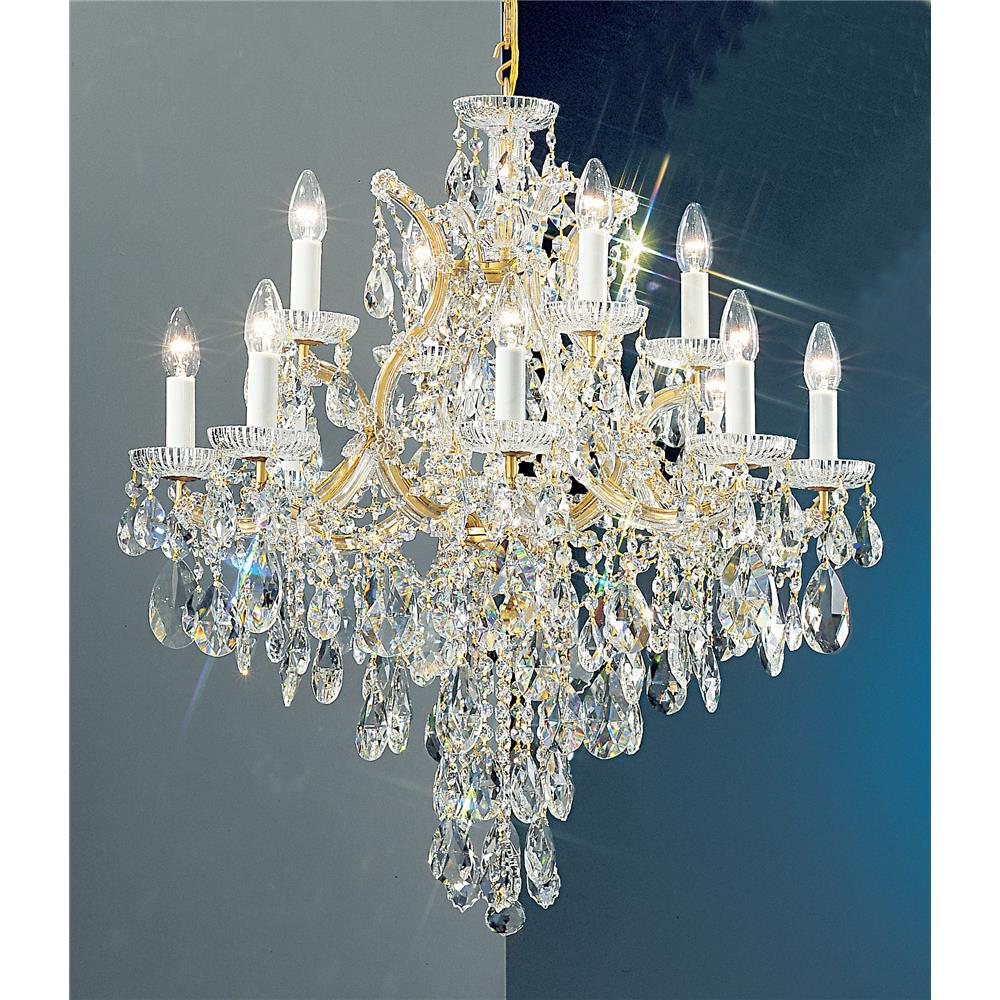 Classic Lighting 8123 OWG C Maria Theresa Chandelier in Olde World Gold with Crystalique