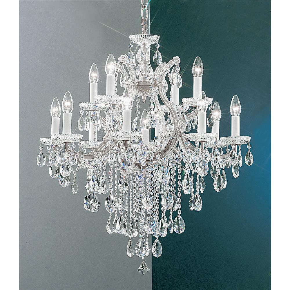 Classic Lighting 8124 CH C Maria Theresa Chandelier in Chrome with Crystalique