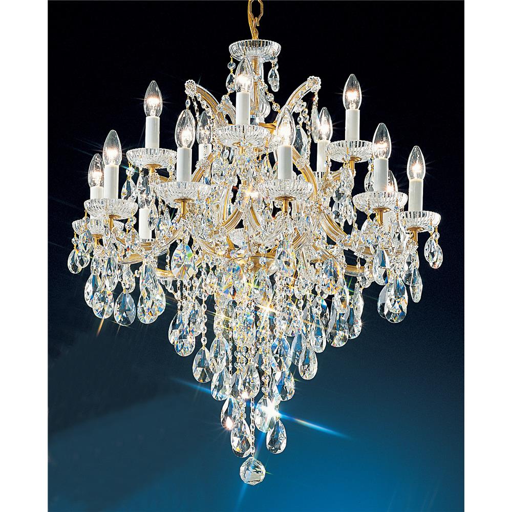Classic Lighting 8126 OWG C Maria Theresa Chandelier in Olde World Gold with Crystalique