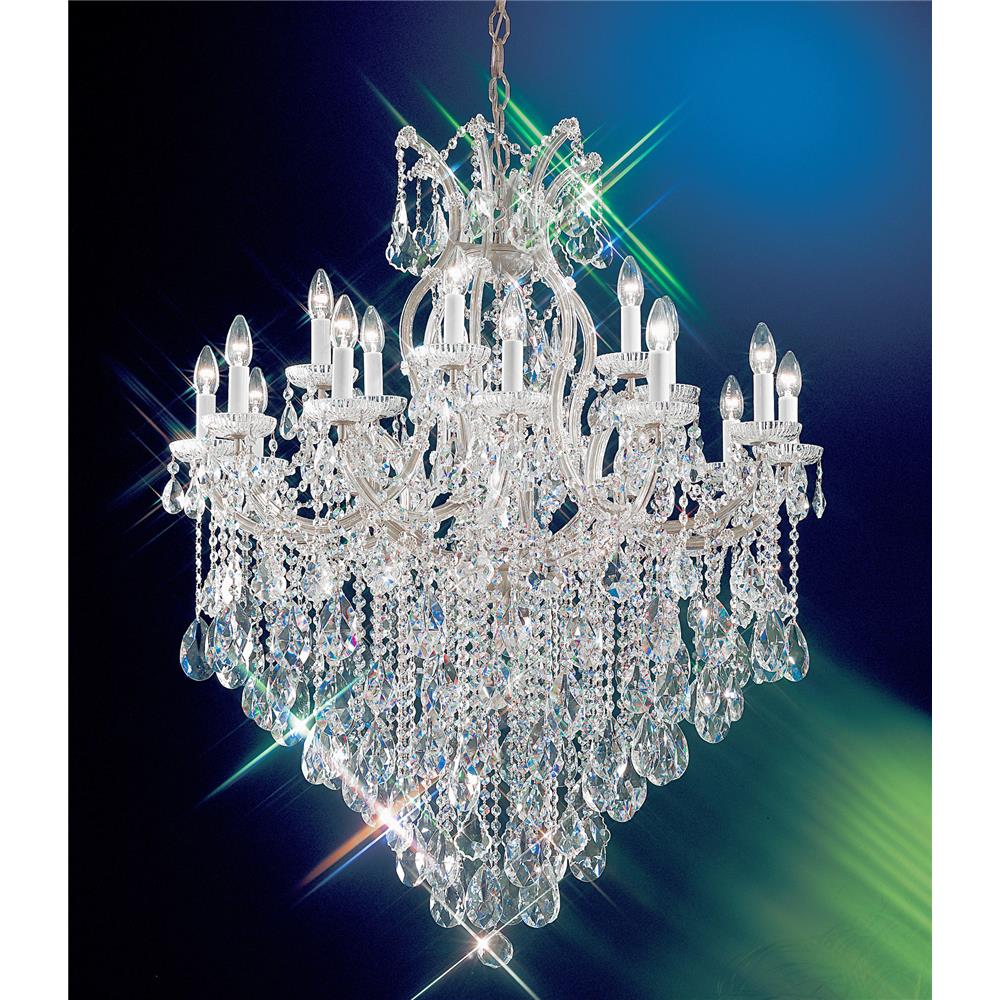 Classic Lighting 8128 CH C Maria Theresa Chandelier in Chrome with Crystalique