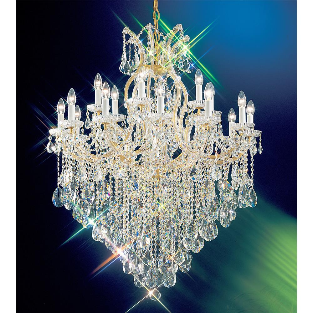 Classic Lighting 8128 OWG C Maria Theresa Chandelier in Olde World Gold with Crystalique