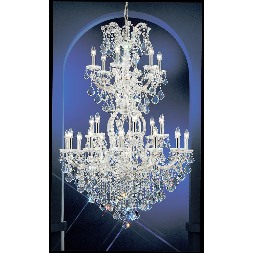 Classic Lighting 8131 CH C Maria Theresa Chandelier in Chrome with Crystalique