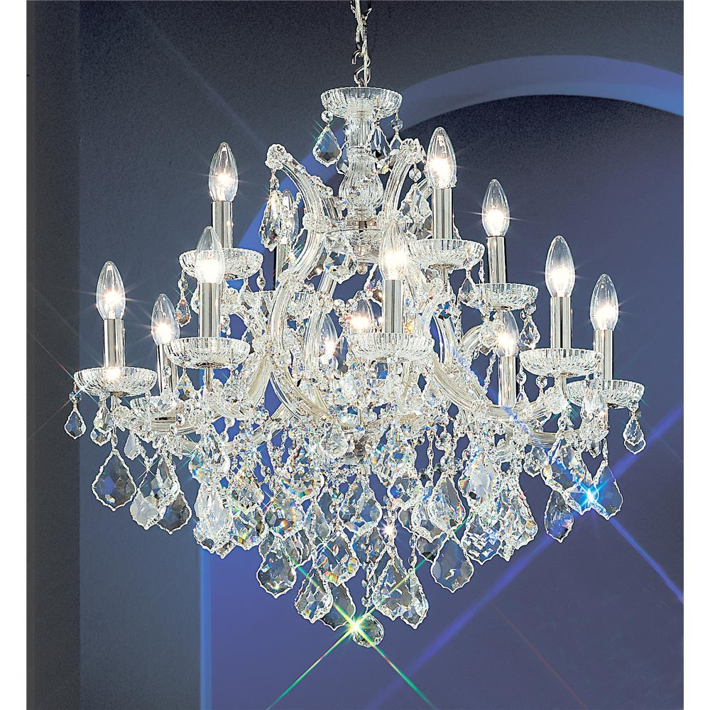 Classic Lighting 8133 OWG C Maria Theresa Chandelier in Olde World Gold with Crystalique