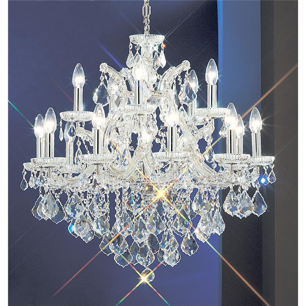Classic Lighting 8136 CH C Maria Theresa Chandelier in Chrome with Crystalique
