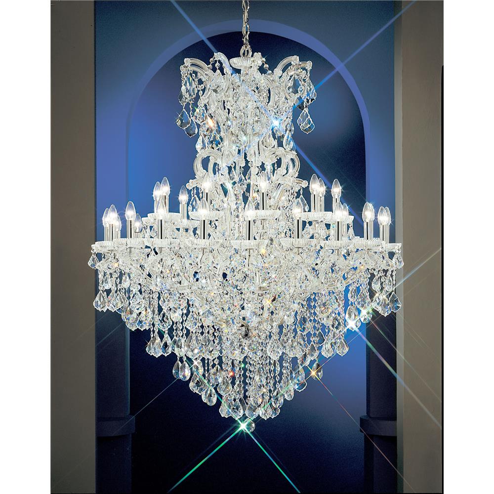 Classic Lighting 8137 CH C Maria Theresa Chandelier in Chrome with Crystalique