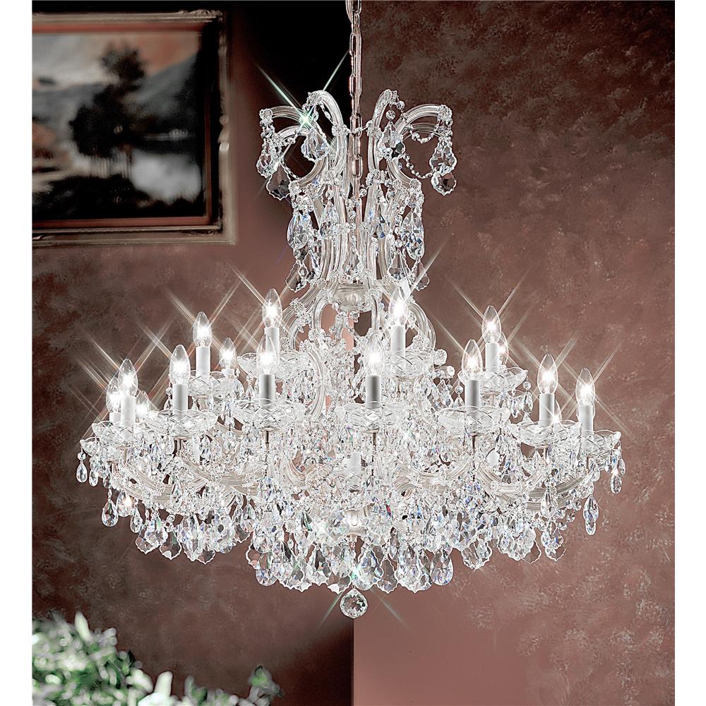 Classic Lighting 8159 CH C Maria Theresa Chandelier in Chrome with Crystalique