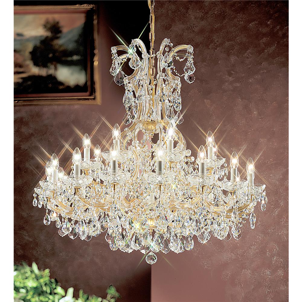 Classic Lighting 8159 OWG C Maria Theresa Chandelier in Olde World Gold with Crystalique