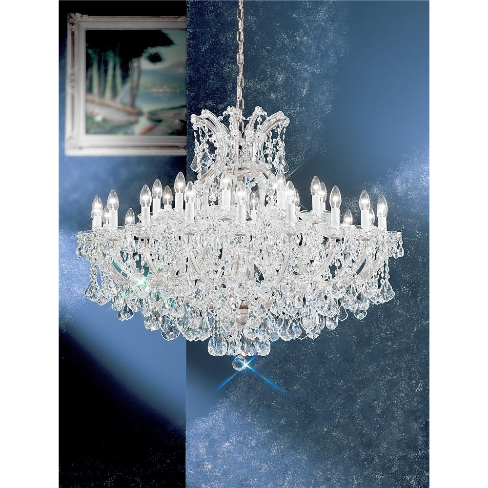 Classic Lighting 8160 CH C Maria Theresa Chandelier in Chrome with Crystalique