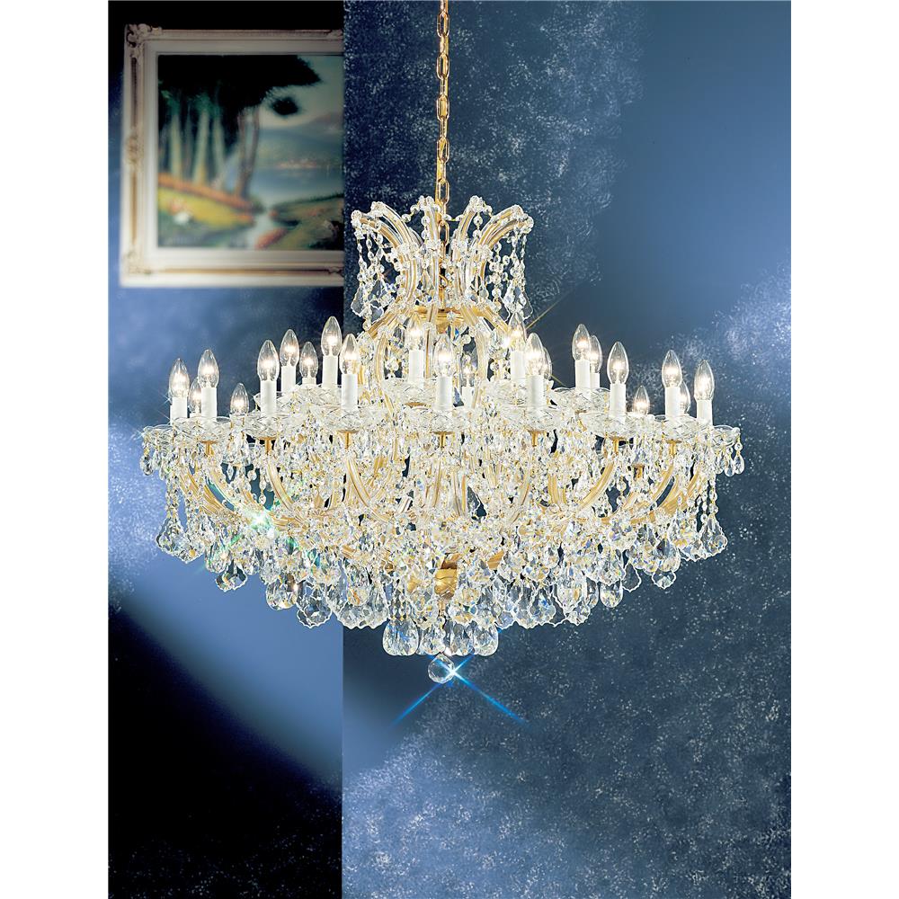 Classic Lighting 8160 OWG C Maria Theresa Chandelier in Olde World Gold with Crystalique