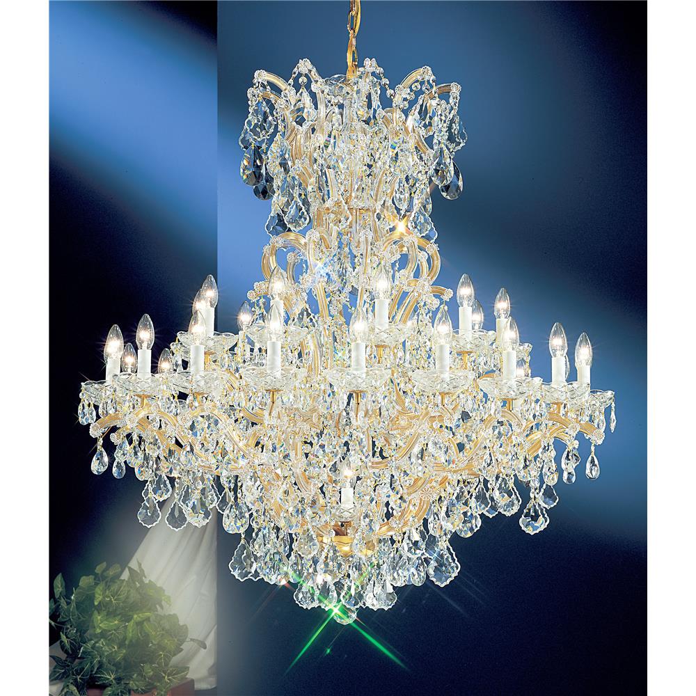 Classic Lighting 8163 OWG C Maria Theresa Chandelier in Olde World Gold with Crystalique