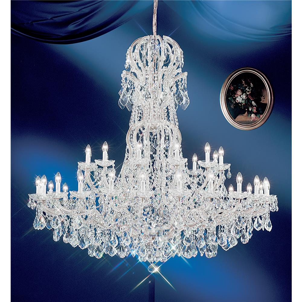 Classic Lighting 8166 CH C Maria Theresa Chandelier in Chrome with Crystalique