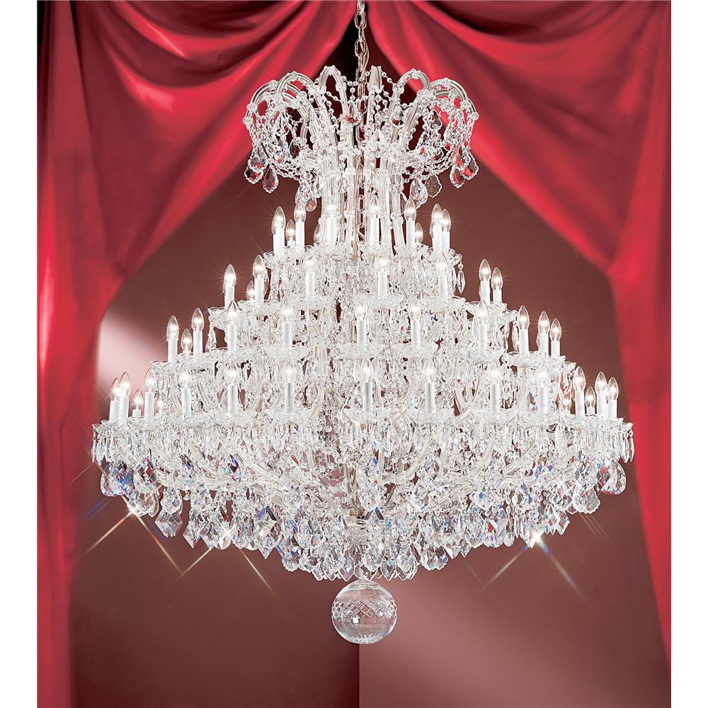 Classic Lighting 8167 CH C Maria Theresa Chandelier in Chrome with Crystalique
