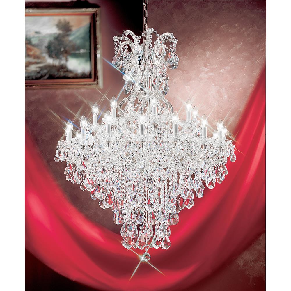 Classic Lighting 8179 CH C Maria Theresa Chandelier in Chrome with Crystalique