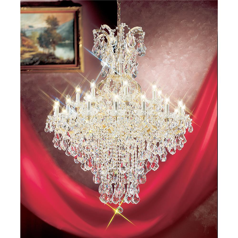Classic Lighting 8179 OWG C Maria Theresa Chandelier in Olde World Gold with Crystalique