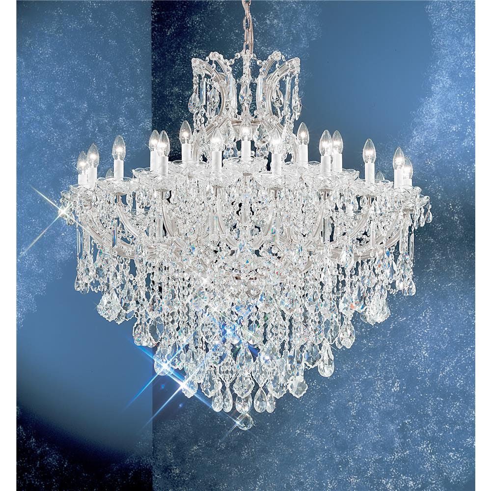 Classic Lighting 8180 CH C Maria Theresa Chandelier in Chrome with Crystalique