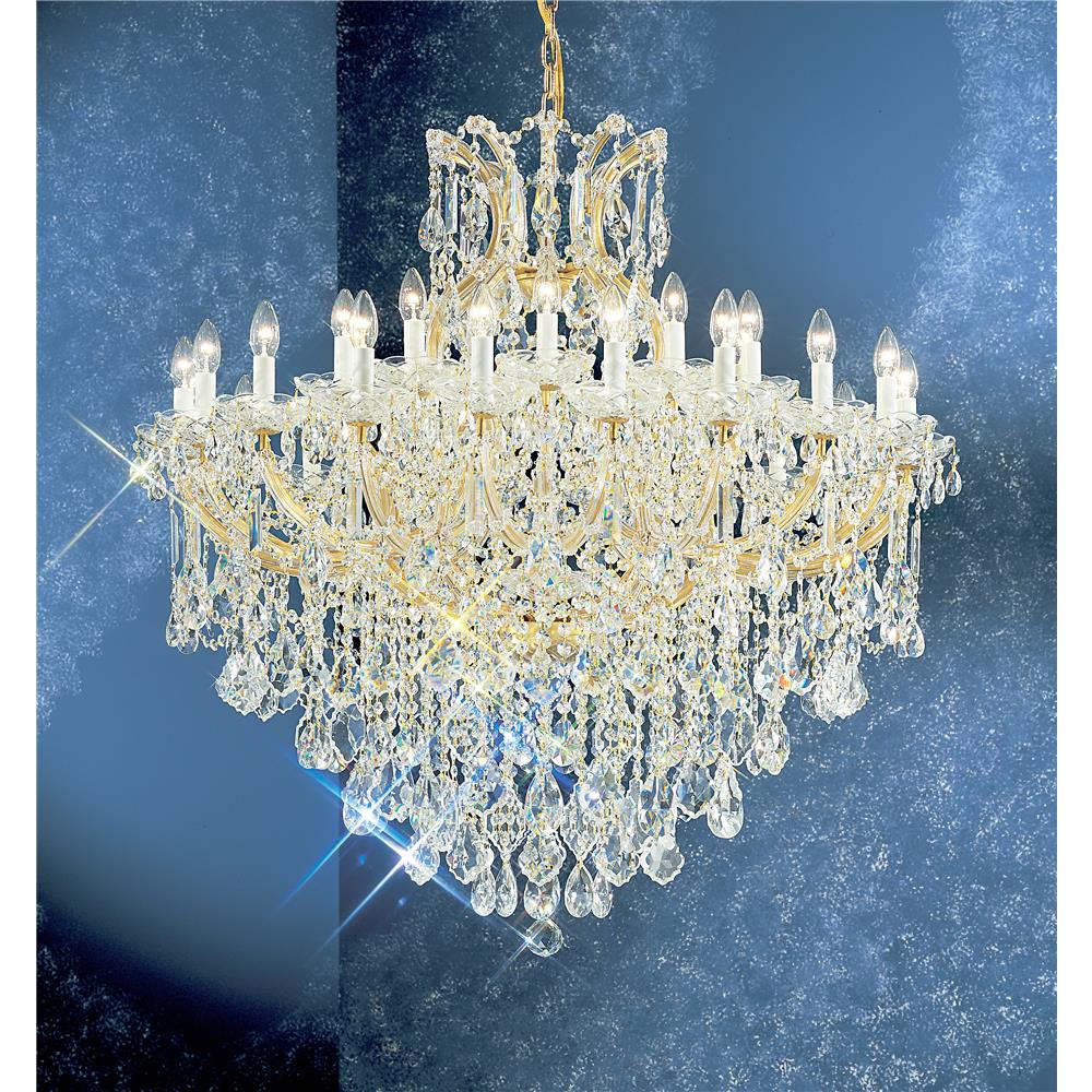 Classic Lighting 8180 OWG C Maria Theresa Chandelier in Olde World Gold with Crystalique