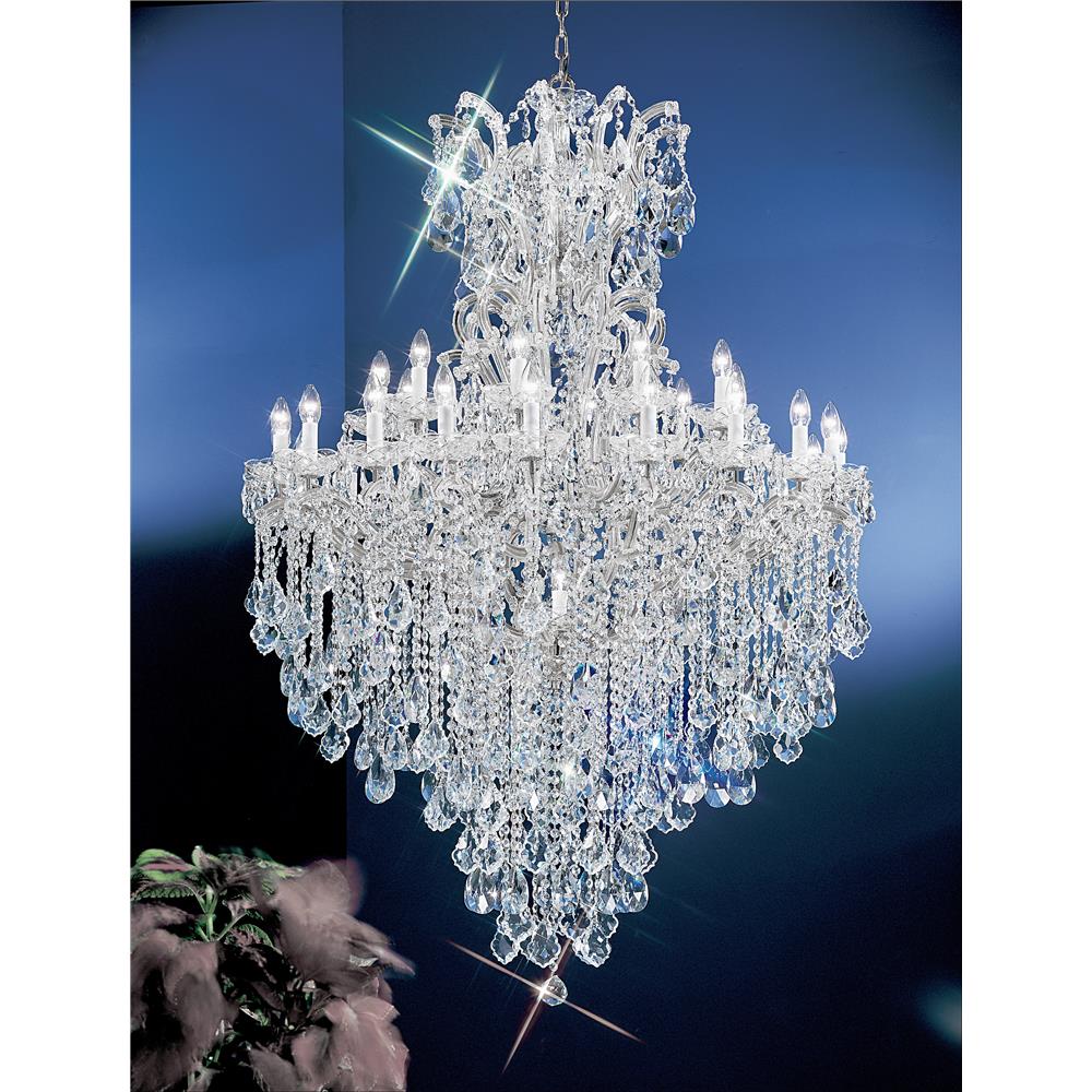 Classic Lighting 8183 CH C Maria Theresa Chandelier in Chrome with Crystalique
