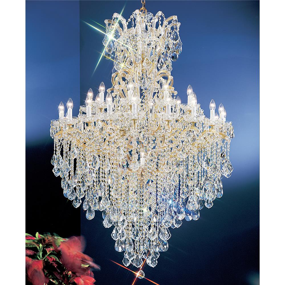 Classic Lighting 8183 OWG C Maria Theresa Chandelier in Olde World Gold with Crystalique