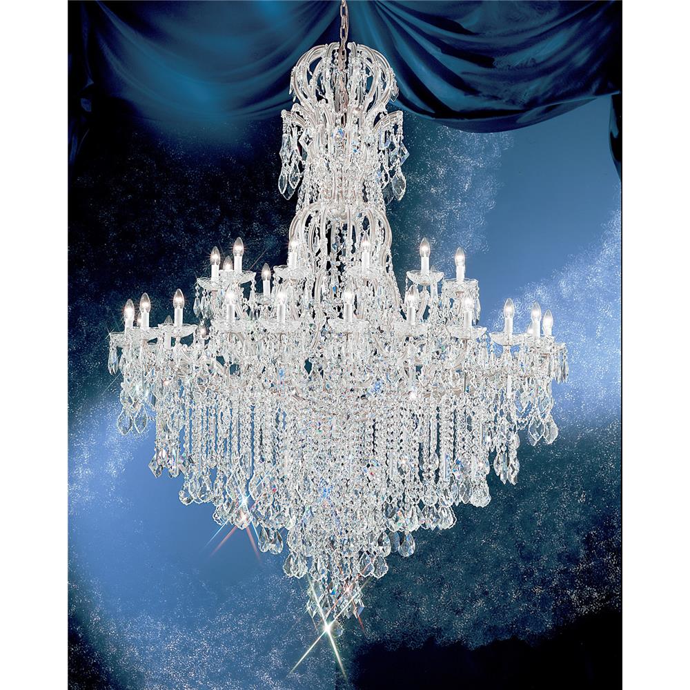 Classic Lighting 8186 CH C Maria Theresa Chandelier in Chrome with Crystalique