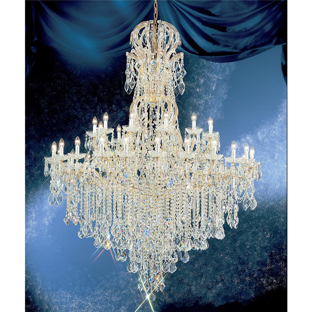 Classic Lighting 8186 OWG C Maria Theresa Chandelier in Olde World Gold with Crystalique