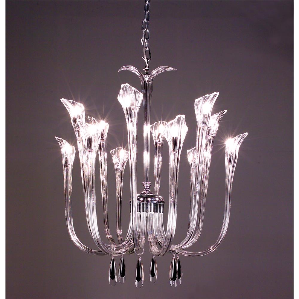 Classic Lighting 82024 CH BKS Inspiration Chandelier in Chrome with Black Smoke